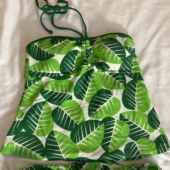 Palm Print Tankini Set - Picture 3 of 11